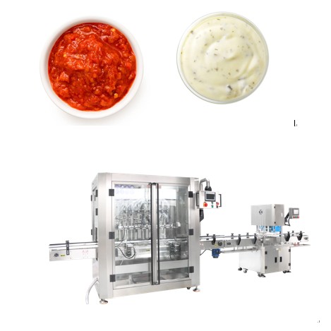 Sauce filling sealing labeling line for small scale business start